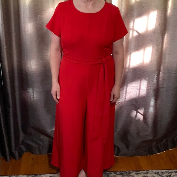 lane bryant red jumpsuit
